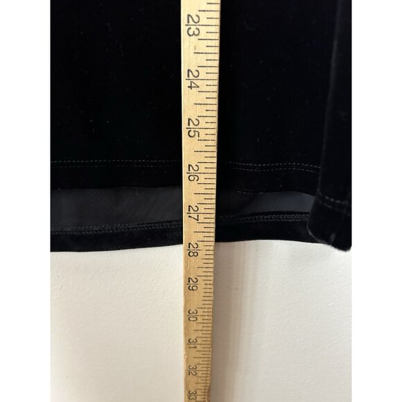 Quacker Factory Black Velour Velvet Tank Top Size Women's Plus Size 1X New NWT - Picture 3 of 6